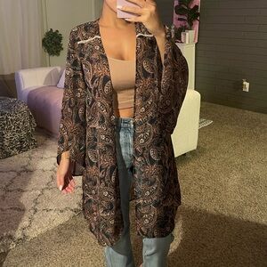 Colorful paisley cardigan